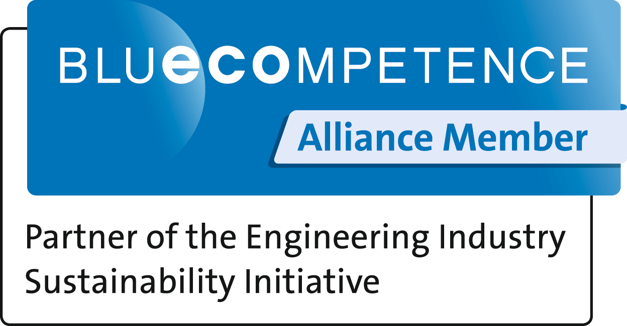 Logo Sustainability initiative Blue Competence